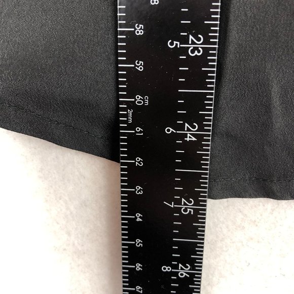 Line & Dot Women's Size Medium Black Chain Detail Sleeveless Crepe Blouse - Picture 6 of 11